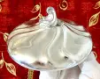 Калаена захарница 500 мл.,Art Nouveau,печат,калаена сватба. , снимка 5