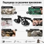 Мощна професионална увеличителна часовникарска лупа за глава с LED осветление бижутери часовникари, снимка 6