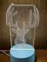 Холограмна 3D LED нощна лампа, 4W, 220V Модели:  Вариант 1: Медуза; Вариант 2: Айфеловата кула; Вари, снимка 12