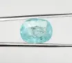 Естествен 3,20 карата Параиба турмалин (Copper Bearing) с неонов цвят и сертификат!, снимка 6