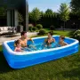Надуваем басейн XXL 305x183x50 см, голям правоъгълен семеен басейн за деца и възрастни, 8, снимка 1