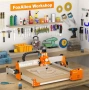CNC фреза FoxAlien Masuter Pro 4040, CNC рутер, подобрена 3-осна фреза за дърво, метал, акрил, MDF, снимка 5