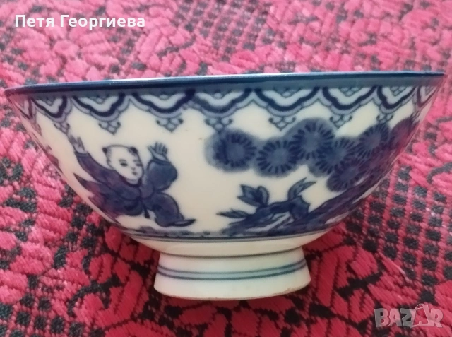 Красиви порцеланови купички и пръчици за хранене, снимка 3 - Сервизи - 48110365
