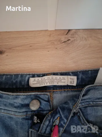 Дамска къса дънкова пола Zara, снимка 4 - Поли - 55531734
