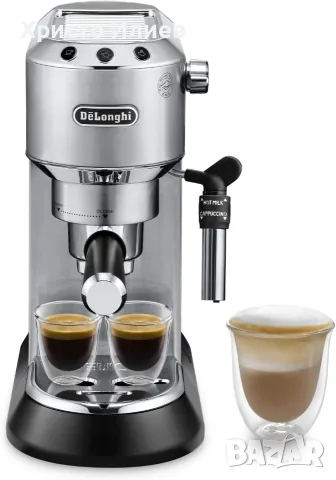 Кафемашина с ръкохватка DeLonghi Dedica EC685.W Делонги , снимка 2 - Кафемашини - 55569891