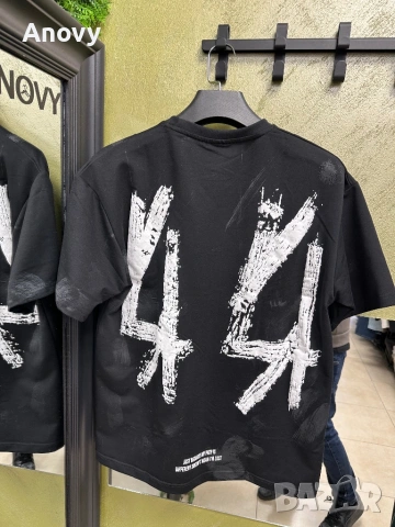 🔥 Овърсайз тениска “44” – черно/бежово – 20€, снимка 4 - Тениски - 54367824