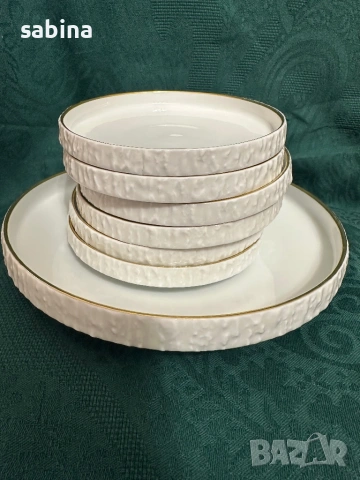 THOMAS, ROSENTHAL, Germany Луксозен сервиз от висококачествен порцелан-десертен сервиз чинии, снимка 3 - Сервизи - 54046950