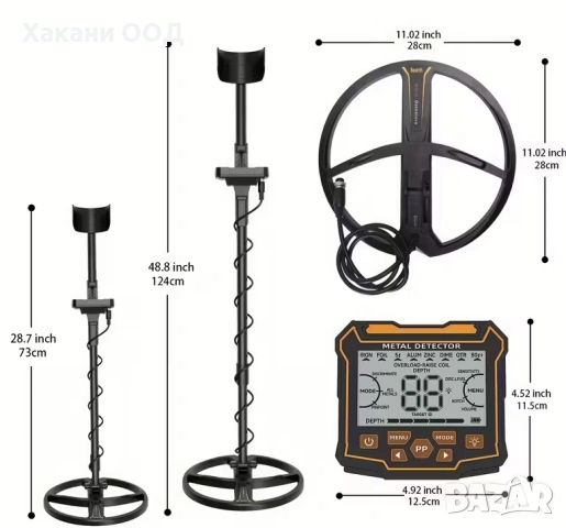 Металдетектор металотърсач LCD екран, снимка 4 - Други - 54037483
