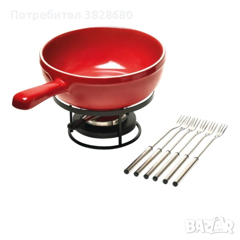 EMILE HENRY Сет за фондю "FONDUE SET" - цвят червен, снимка 4 - Други - 54728923