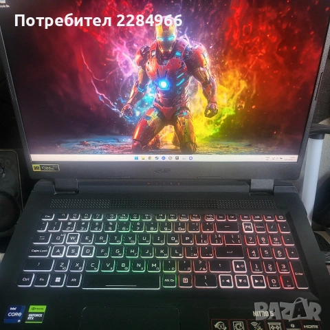 Acer Nitro 5 AN517-55 (17.3”) I9 , 8GB GPU , 32GB ram