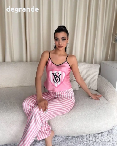 🎀Дамски Комплект спално бельо🎀Victoria's Secret🎀 100% сатен, снимка 2 - Бельо - 54812501