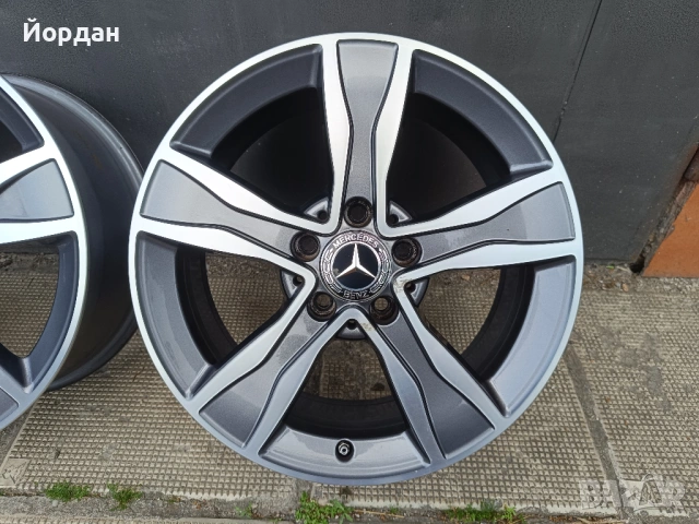 ОРИГИНАЛНИ джанти 17 ' цола 5x112 MERCEDES C KLASSE W205 / МЕРЦЕДЕС 7J ET48,5, снимка 10 - Гуми и джанти - 54783388