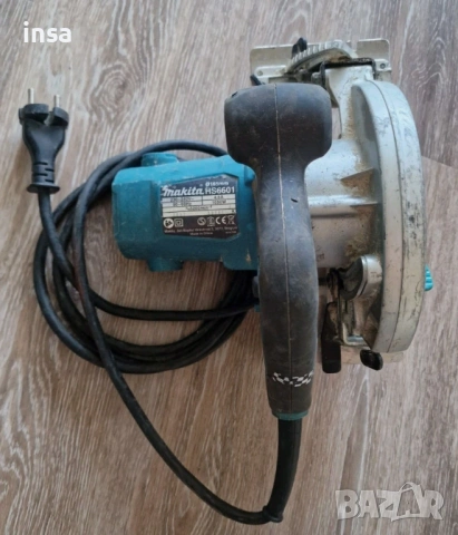 Makita HS6601 ръчен циркуляр 220V 1050W 165mm 5200 rpm, снимка 2 - Други инструменти - 54557675