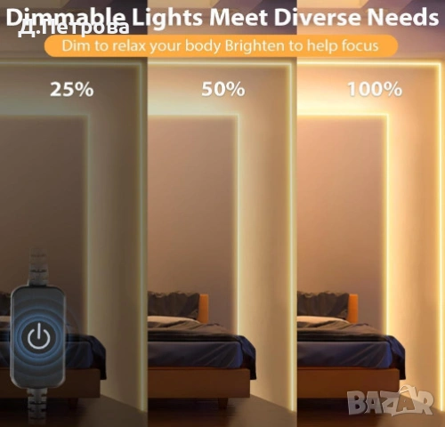 LED неонова лента 15м | Топло бяла | Димируема | Водоустойчива, снимка 3 - Лед осветление - 54021099