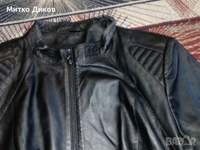 Bistrol Leather женско яке рокерско марково като ново естествена кожа размер реален Л, снимка 6 - Якета - 55569094