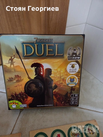 Чисто нова Настолна игра за двама 7 Wonders Duel (френско издание), снимка 3 - Образователни игри - 54600727