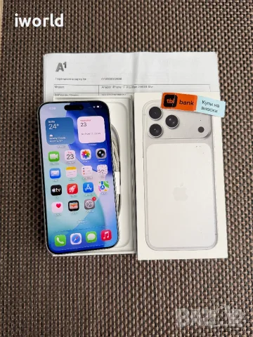 24 мес гаранция❗️  iPhone 17 Pro Max ❗️Лизинг от 41€/мес Silver ❗️ КАТО НОВ❗️256Gb⚠️, снимка 9 - Apple iPhone - 55395211