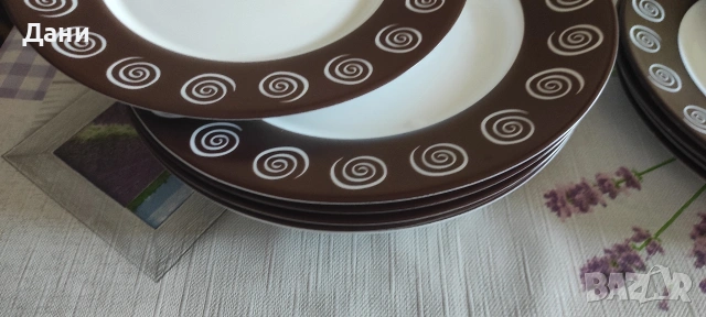 Сервиз за хранене Сироко 18 части, снимка 5 - Сервизи - 49045126