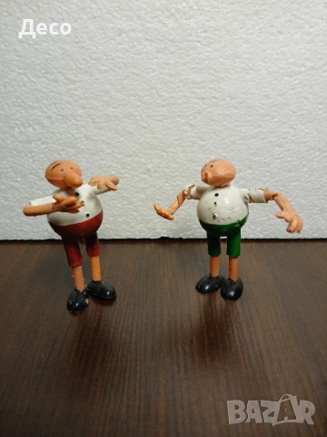 Стари гумени фигурки,двамата глупаци от тримата.