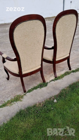 Кресла с висок гръб-2бр, снимка 10 - Дивани и мека мебел - 54190226