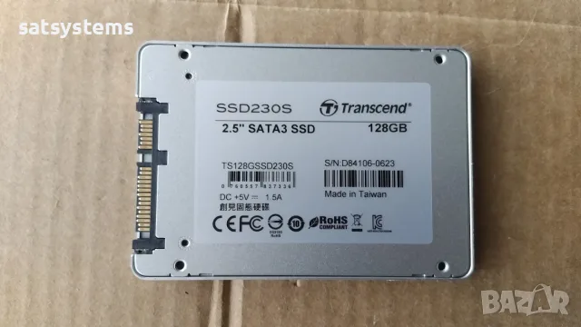  SSD Transcend TS128GSSD230S 128GB SATA 6.0Gb/s, снимка 5 - Твърди дискове - 55664719