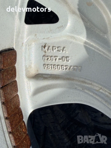 5x108, 7J ET42 17 цола алуминиеви джанти, 9818082477 65.1 централен отвор със зимни гуми от Citroen , снимка 10 - Гуми и джанти - 54495445
