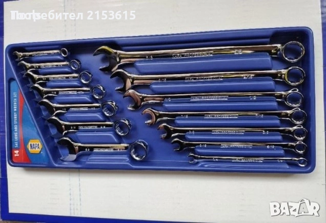  napa professional 14 броя метрични Гаечни ключове комплект Хром Ванадий