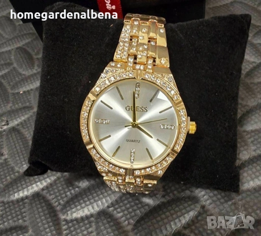 Дамски луксозни часовници с кристали — метална верижка — различни модели и цветове, снимка 16 - Дамски - 54233069