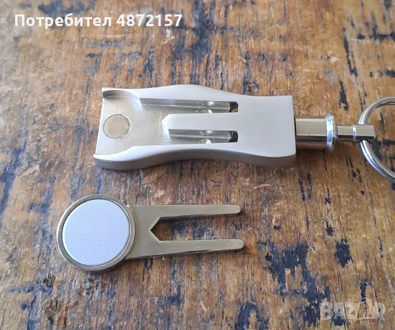 голф divot инструмент ключодържател метален с магнит, снимка 5 - Голф - 55613191