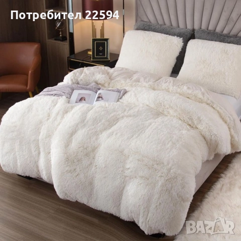 Комплект плюшено спално бельо, снимка 3 - Спално бельо - 54744919