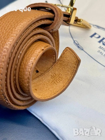 колани от естествена кожа в кутия 3см prada , снимка 7 - Колани - 55229491