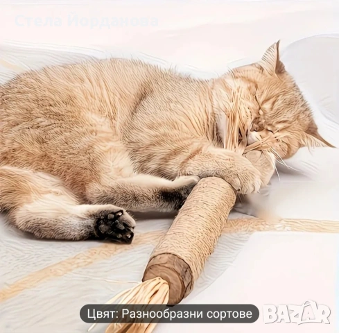 ратанова четка за зъби за котка, снимка 3 - За котки - 54297803
