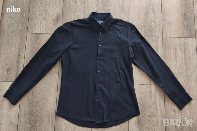 5 бр. мъжки ризи H&M за 10 евро, размер L, снимка 11 - Ризи - 54092577