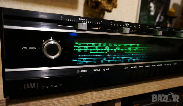 Страхотен винтидж ресивър ELAC! Украшение от висок клас!, снимка 2 - Ресийвъри, усилватели, смесителни пултове - 55146648