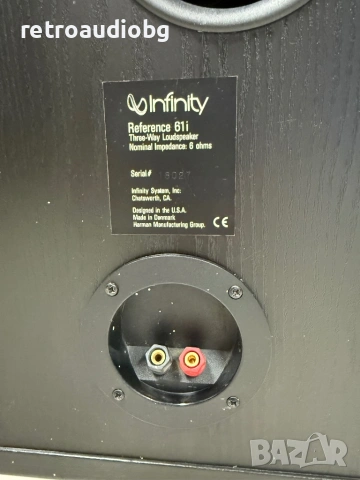 🔈Трилентови тонколони INFINITY Reference 61i - 150-200W - 6 ома🔈, снимка 6 - Тонколони - 54808369