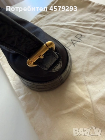 By Far черна чанта от естествена кожа нова, снимка 3 - Чанти - 54326745