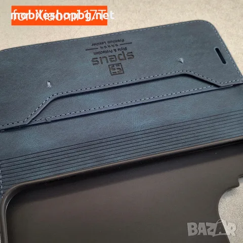 Xiaomi 17T калъф страничен с прегради тъмно син, снимка 4 - Калъфи, кейсове - 55637020