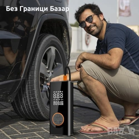 Нова безжична помпа за гуми 150PSI дигитален компресор LED за кола колело автомобил велосипед мотор, снимка 7 - Друга електроника - 54489003