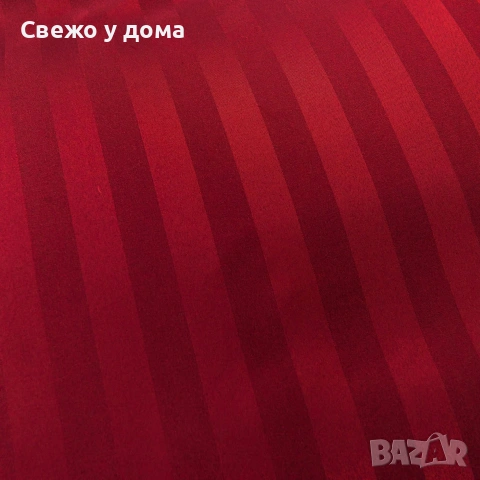 Комплект спално бельо 160x200 см с 2 калъфки 70x80 см, сатенени райета, микрофибър/памук, снимка 4 - Спално бельо - 55159270