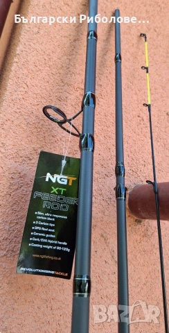Нова фидер въдица NGT XT Feeder 11ft (3.30м ) 80-120г + 3 върха, снимка 4 - Въдици - 55274330