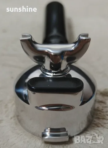 НОВО * Професионален Ръкохватка / Портафилтър 58mm с 3 уши * Солиден хромиран месинг 545г (Breville , снимка 7 - Кафемашини - 55674107