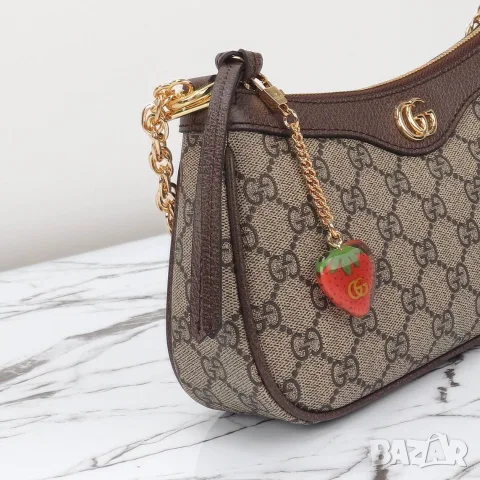 Gucci Ophidia GG Supreme Small Shoulder Bag , снимка 5 - Чанти - 55416164
