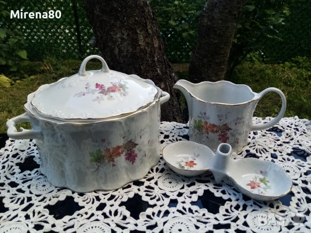 Български порцелан - Разград - дъбов лист - НОВИ !