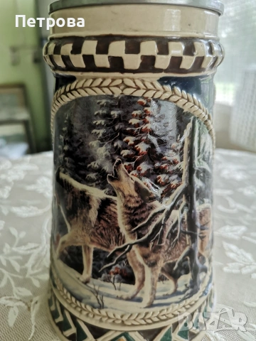 Колекционерска, релефна немска халба за бира , снимка 7 - Колекции - 54236276