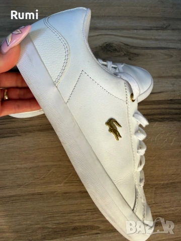 Оригинални бели кожени кецове LACOSTE ! 39,5 н