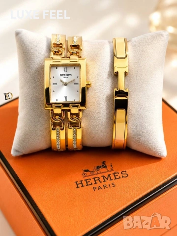 ⚜️ Hermes ⚜️ Carrie ⚜️Часовник + Гривни , снимка 17 - Дамски - 54915411