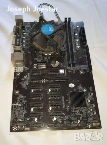 Дънна платка BTC B250B + Intel Celeron G3930 Socket LGA 1151 DDR4 12PCIe, снимка 2 - Дънни платки - 55093587