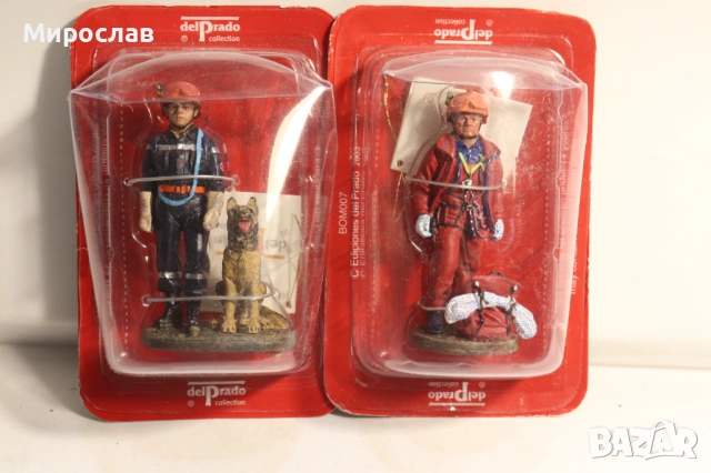 DEL PRADO ПОЖАРНА ПОЖАРНИКАР ВОЙНИК УНИФОРМА ФИГУРКА ЛОТ 2 БР.