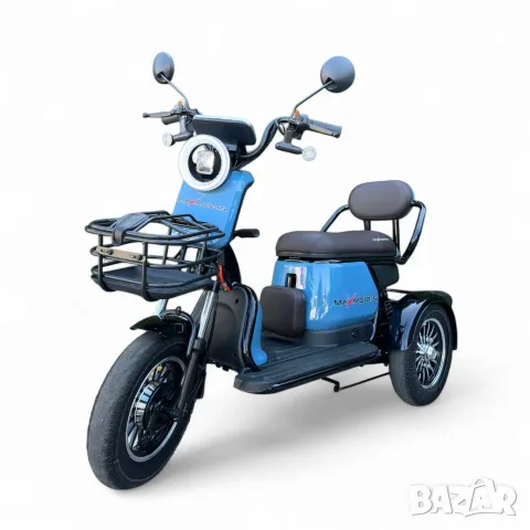 Нова Мощна Електрическа Триколка Max Motors Grand Pudding 2000W / 60V 25Ah, снимка 4 - Инвалидни скутери - 55503715