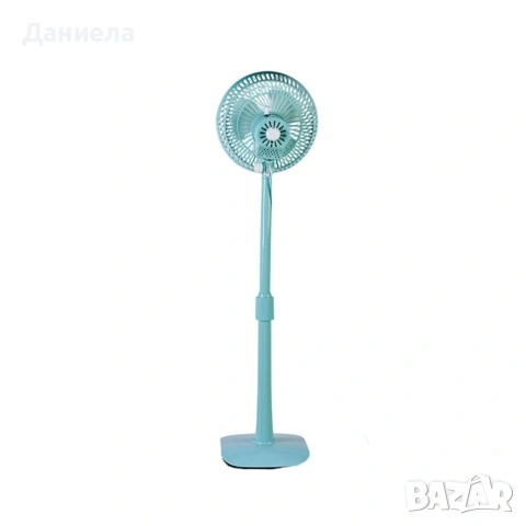 Стоящ вентилатор 35W с регулируема височина и двойно въртене – тих и мощен охлаждащ вентилатор 220V, снимка 5 - Вентилатори - 54695433
